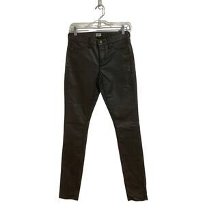 Cache Dark Gray Faux Leather Skinny Pants Sz 0 NWT